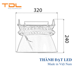 Đèn led nhà xưởng ufo x2 100w