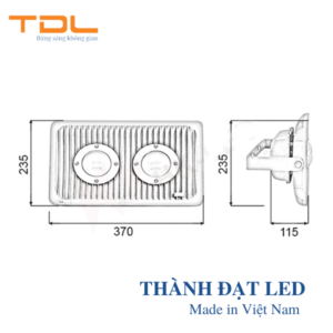Đèn pha LED chống nổ 100w