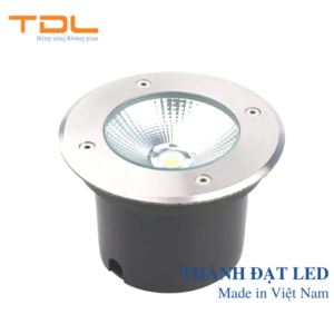 đèn led âm đất tròn COB 10w