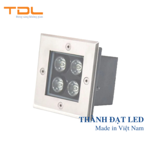 đèn led âm đất vuông 4w
