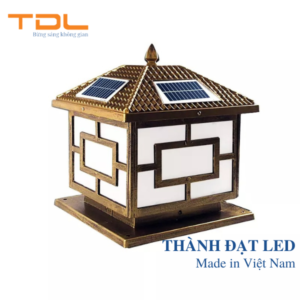 Đèn trụ cổng năng lượng mặt trời TD_LTMM 25 x 25cm
