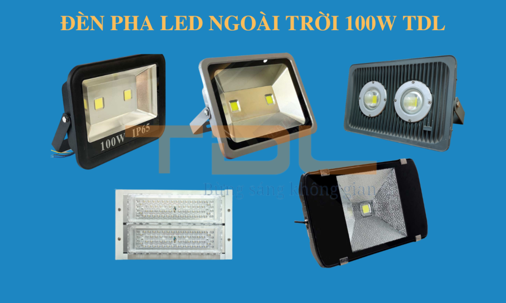 Đèn pha led ngoài trời 100w