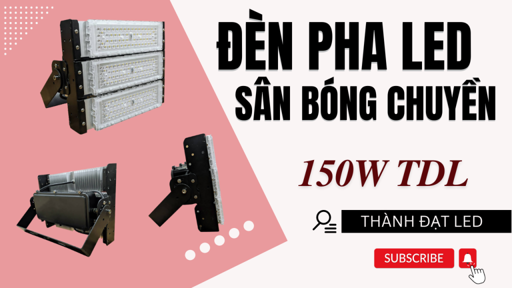 Đèn pha LED thể thao sân bóng chuyền 150w
