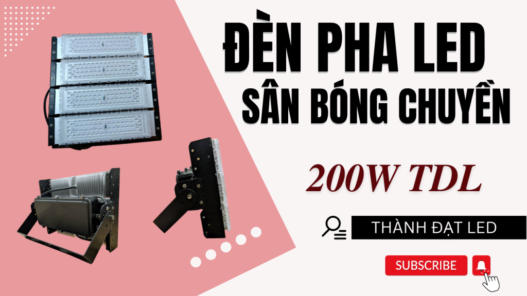 Đèn pha LED thể thao sân bóng chuyền 200w