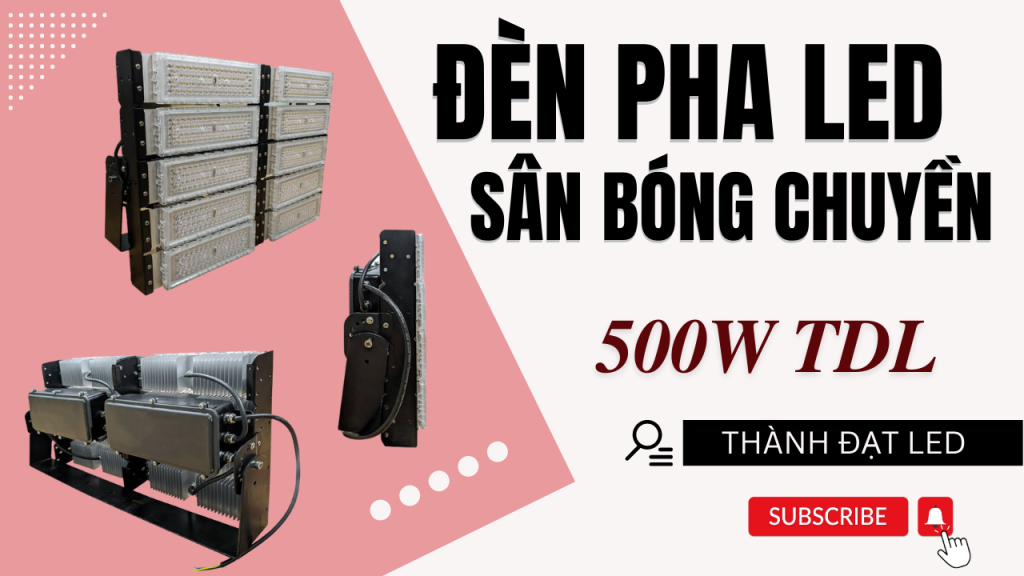 Đèn pha LED thể thao sân bóng chuyền 500w