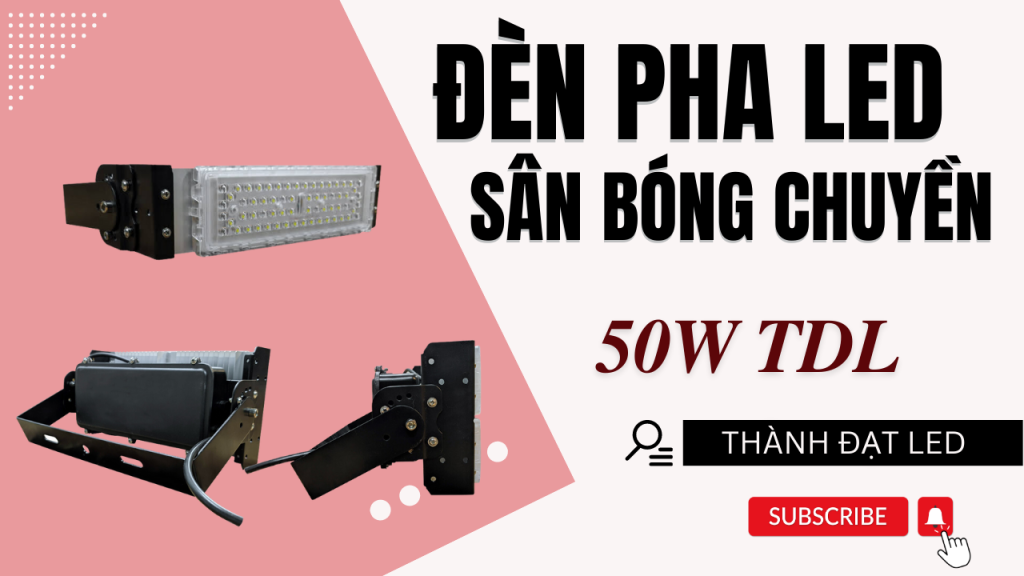 Đèn pha led thể thao sân bóng chuyền 50w