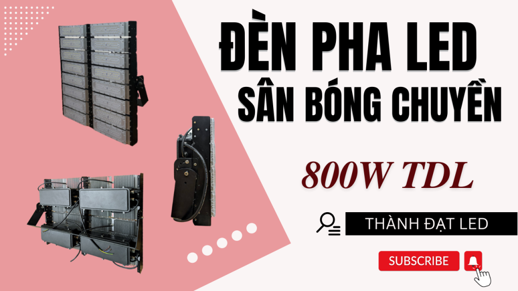 Đèn pha LED thể thao sân bóng chuyền 800w