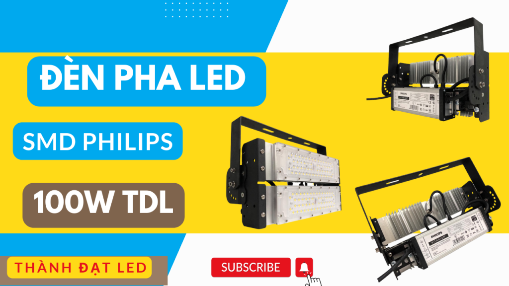 đèn pha led module sân bóng chuyền 100w