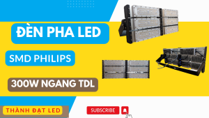 đèn pha led module sân bóng chuyền 300w ngang