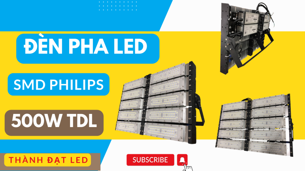 đèn pha led module sân bóng chuyền 500w