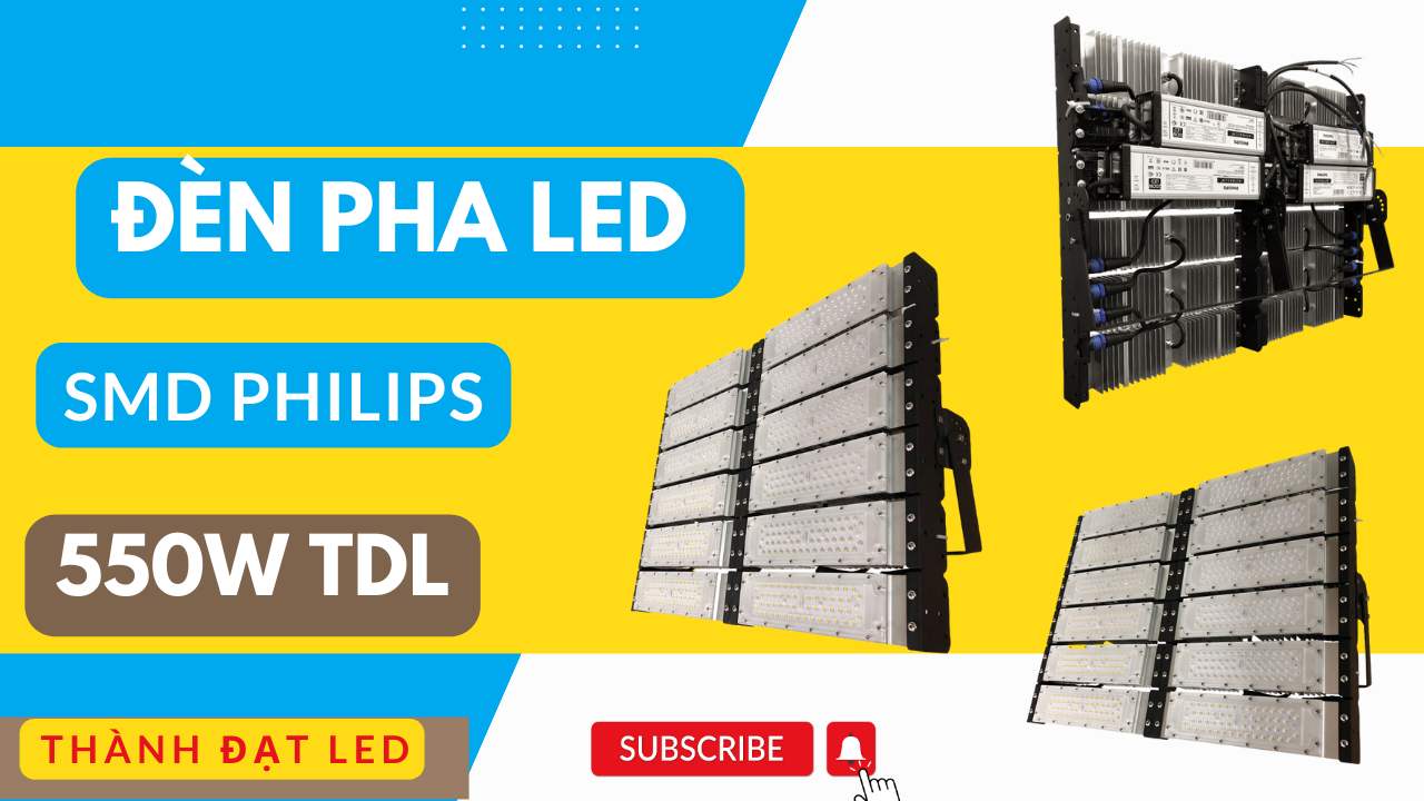 đèn pha led module sân bóng chuyền 550w