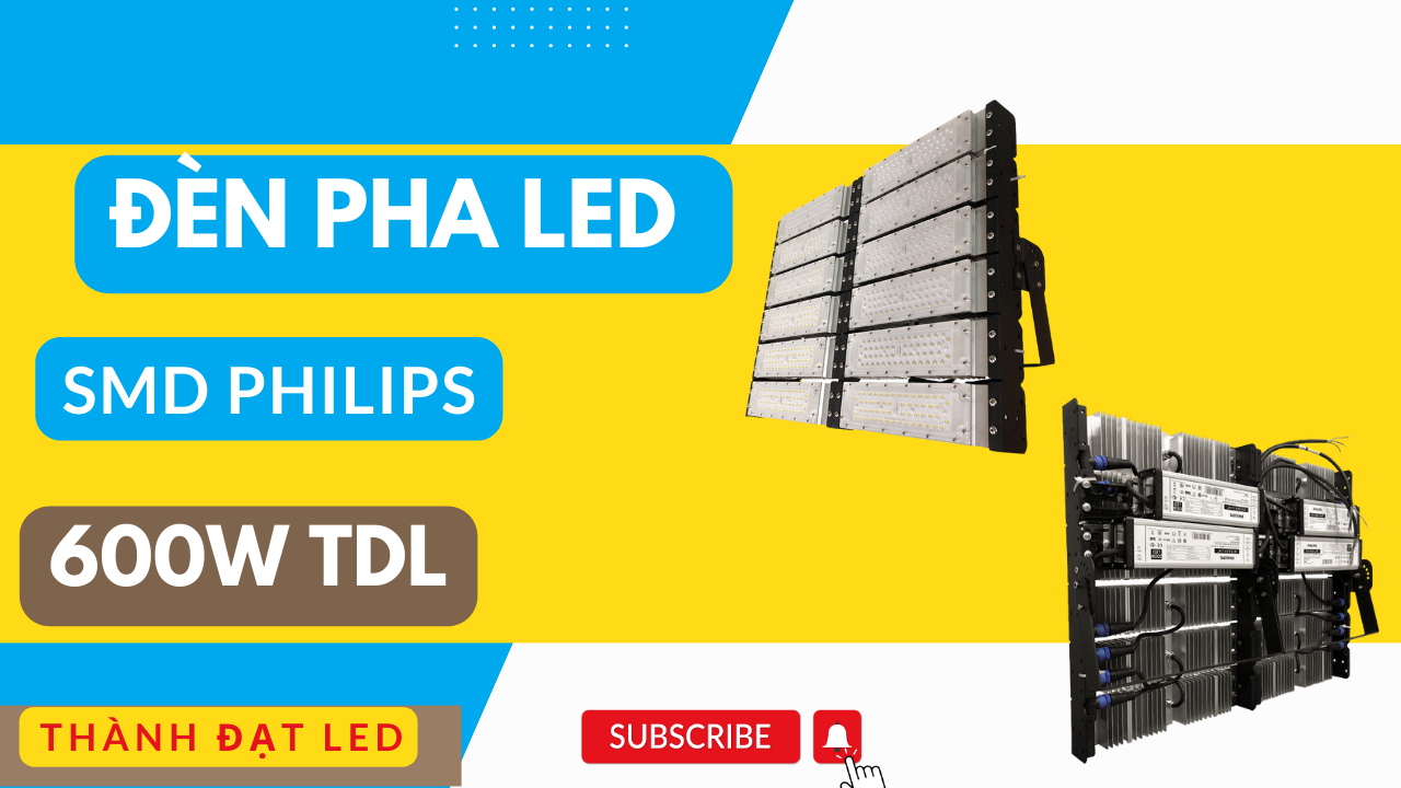 đèn pha led module sân bóng chuyền 600w