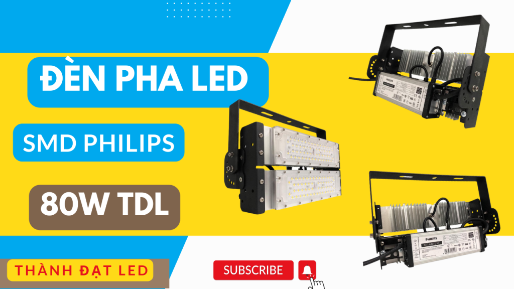 đèn pha led module sân bóng chuyền 80w