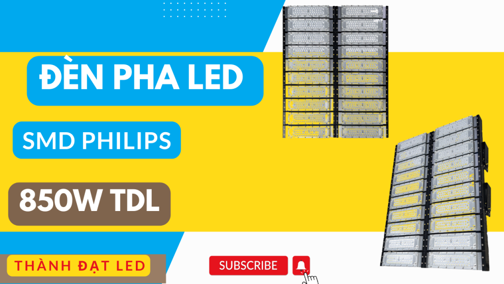 đèn pha led module sân bóng chuyền 850w