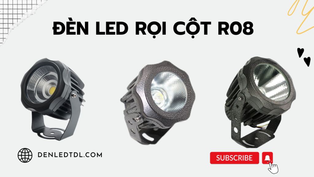 đèn rọi cột r08 10w 20w 30w