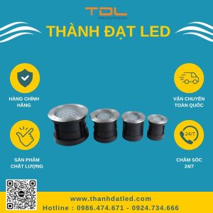 đèn âm đất chỉnh hướng cao cấp 3w-9w-12w