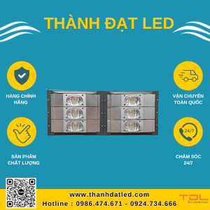 đèn pha led khung hộp cob 300w ngang