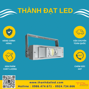 đèn pha led khung hộp cob 50w