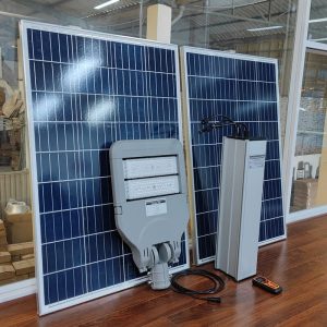 Đèn đường năng lượng mặt trời dự án 80w 100w 60ah 72ah 84ah 96ah 102ah Thành Đạt Led