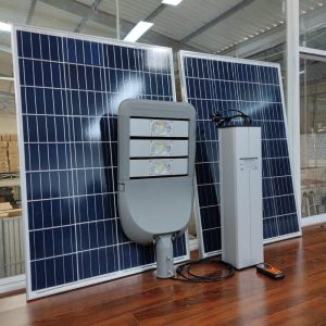 Đèn đường năng lượng mặt trời dự án 80w 100w 60ah 72ah 84ah 96ah 102ah Thành Đạt Led