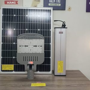 Đèn đường năng lượng mặt trời dự án 60w 80w 24ah 30ah 42ah 54ah 60ah 80ah Thành Đạt Led